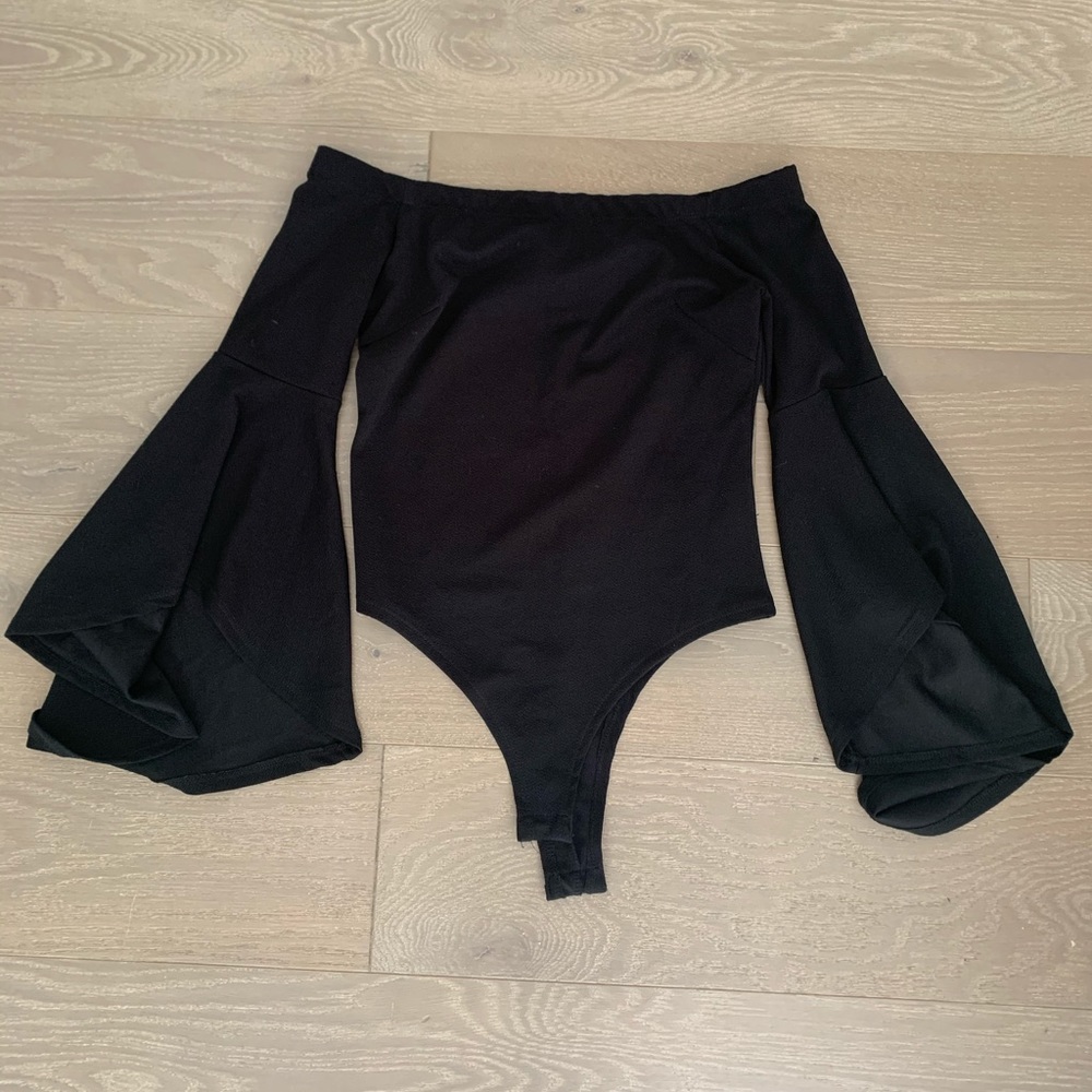 Black Long Sleeve Bodysuit